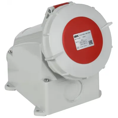 Розетка стационарная ССИ-1252 32А 6ч 380В 3P+PE+N IP67 IEK