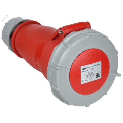 Розетка переносная ССИ-2152 16А-6ч 380В 3P+PE+N IP67 IEK