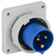 Вилка встраиваемая ССИ-3132 16А 6ч 220В 2P+PE IP67 IEK