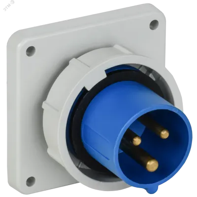 Вилка встраиваемая ССИ-3132 16А 6ч 220В 2P+PE IP67 IEK