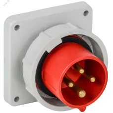 Вилка встраиваемая ССИ-3142 16А 6ч 380В 3P+PE IP67 IEK