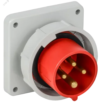 Вилка встраиваемая ССИ-3142 16А 6ч 380В 3P+PE IP67 IEK