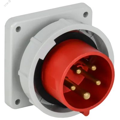 Вилка встраиваемая ССИ-3152 16А 6ч 380В 3P+PE+N IP67 IEK