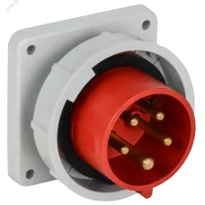 Вилка встраиваемая ССИ-3252 32А 6ч 380В 3P+PE+N IP67 IEK