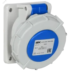 Розетка встраиваемая ССИ-4132 16А 6ч 220В 2P+PE IP67 IEK