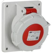 Розетка встраиваемая ССИ-4142 16А 6ч 380В 3P+PE IP67 IEK