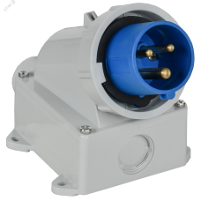 Вилка стационарная ССИ-5132 16А-6ч/220В 2P+PE IP67 IEK