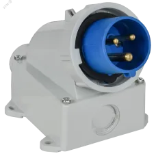 Вилка стационарная ССИ-5132 16А 6ч 220В 2P+PE IP67 IEK