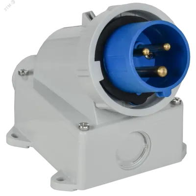 Вилка стационарная ССИ-5132 16А 6ч 220В 2P+PE IP67 IEK