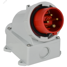 Вилка стационарная ССИ-5142 16А-6ч/380В 3P+PE IP67 IEK