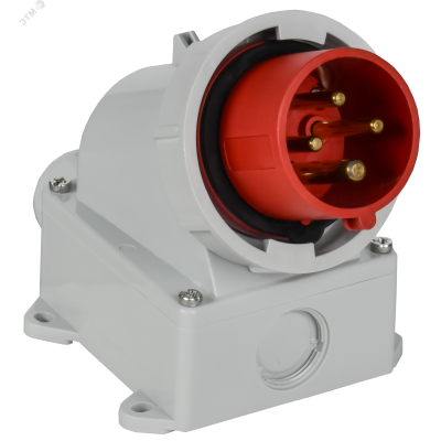 Вилка стационарная ССИ-5142 16А-6ч/380В 3P+PE IP67 IEK