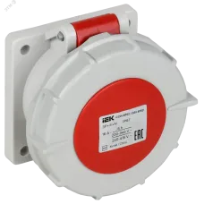 Розетка встраиваемая прямаяССИ-6152 16А 6ч 380В 3P+PE+N IP67 IEK