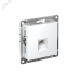 Розетка ATLASDESIGN компьютерная RJ45 механизм белый