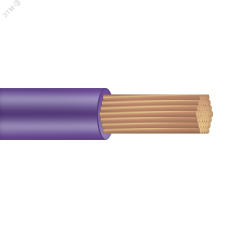 Провод силовой ПуГВ 1х0.75 фиолетовый ТРТС 100м