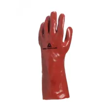 Перчатки PVC7335 с ПВХ покрытием, красного цвета, размер 10