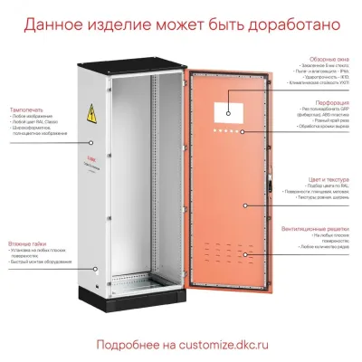 Панель задняя для шкафов CQE N, ВхШ 1800х600 мм