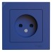 ATLASDESIGN РОЗЕТКА без заземления, 16А, в сборе, АКВАМАРИН