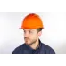 Каска защитная QUARTZ UP III оранжевого цвета с храповым механизмом без вентиляции
