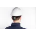 Каска защитная QUARTZ UP IV белого цвета с храповым механизмом с вентиляцией