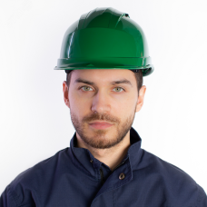 Каска защитная из полипропилена с вентиляцией QUARTZ UP IV цвет Зеленый