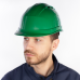 Каска защитная из полипропилена с вентиляцией QUARTZ UP IV цвет Зеленый