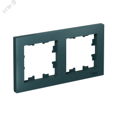 Рамка двухпостовая ATLASDESIGN универсальная изумруд