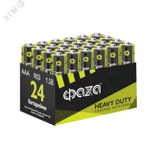 Элементы питания солевые  R03 (AAA) ФАZА Heavy Duty (24 шт. в упаковке)
