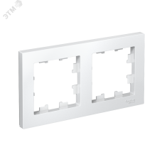 Рамка двухпостовая ATLASDESIGN универсальная белый