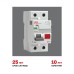 Устройство защитного отключения DV 2P 25А/ 10мА (AC) AVERES
