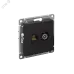 Розетка ATLASDESIGN двойная компьютерная+ТВ RJ45+TV категория 5E механизм карбон Розетка ATLASDESIGN двойная компьютерная+ТВ RJ45+TV категория 5E механизм карбон