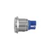 Индикаторная лампа GQ22T-D/L/B/24V/S, синяя, металл. корпус, светодиодная матрица d=22мм, 24В AC/DC (ЭТ)