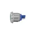 Индикаторная лампа GQ22T-D/L/G/220V/S, зелёная, металл. корпус, светодиодная матрица d=22мм, 220В AC/DC (ЭТ)