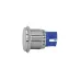 Индикаторная лампа GQ22T-D/L/W/220V/S, белая, металл. корпус, светодиодная матрица d=22мм, 220В AC/DC (ЭТ)
