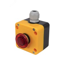 Пост управления ПКУ-22-K188F-65У1, 1 красный гриб без фиксации (2НЗ), IP65  (ЭТ)