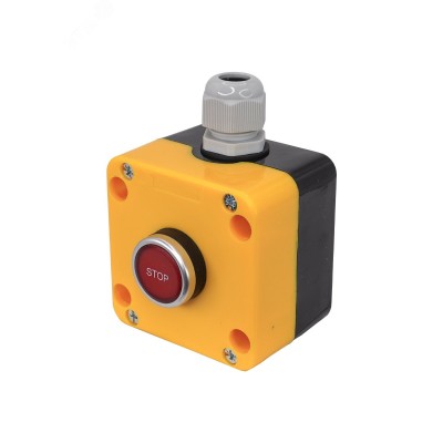 "Пост управления ПКУ-22-1142-65У1, 1 красный цилиндр ""Stop"" (НЗ), IP65  (ЭТ)"