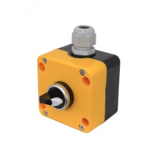 Пост управления ПКУ-22-1333-65У1, 1 переключатель на 3 положения с фиксацией (НО+НО), IP65  (ЭТ)