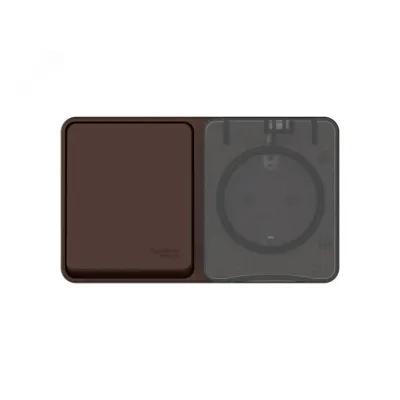 AtlasDesign PROFI IP54 О/У БЛОК: РОЗ. з/к со шт. 16А, ВЫКЛ.1-клав.10А, КОРИЧНЕВЫЙ