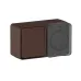 AtlasDesign PROFI IP54 О/У БЛОК: РОЗ. з/к со шт. 16А, ВЫКЛ.1-клав.10А, КОРИЧНЕВЫЙ