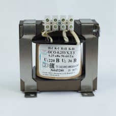 Трансформатор напряжения понижающий ОСО-0.25-09 УХЛ 3 380/220