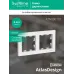 Рамка двухпостовая ATLASDESIGN универсальная белый