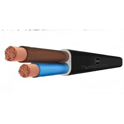 Шнур ШВВП 2х0.75 черный до 380В 100м ТРТС