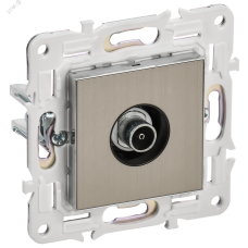 SKANDY Розетка TV оконечная SK-A12N никель IEK