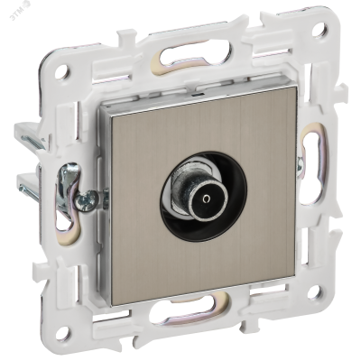 SKANDY Розетка TV оконечная SK-A12N никель IEK