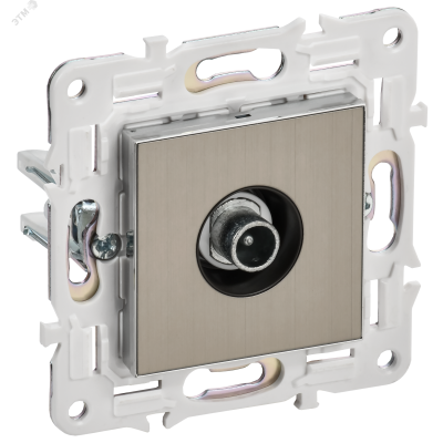 SKANDY Розетка TV проходная SK-A17N никель IEK