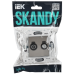 SKANDY Розетка двойная TV+SAT SK-A13N никель IEK