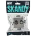 SKANDY Розетка двойная TV+SAT SK-A13N никель IEK