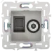 SKANDY Розетка двойная TV+RJ45 кат.5E SK-A14N никель IEK