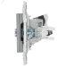 SKANDY Розетка двойная TV+RJ45 кат.5E SK-A14N никель IEK