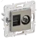 SKANDY Розетка двойная TV+RJ45 кат.6E SK-A15N никель IEK SKANDY Розетка двойная TV+RJ45 кат.6E SK-A15N никель IEK
