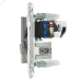 SKANDY Розетка двойная TV+RJ45 кат.6E SK-A15N никель IEK